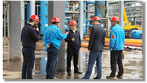 王大真到股份公司、宜都園區(qū)現(xiàn)場辦公(圖1)