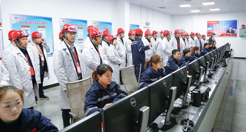 全省?；菲髽I(yè)安全設(shè)計診斷復(fù)核現(xiàn)場會代表參觀宜化太平洋熱電公司(圖2)