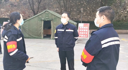 周金平先后到楚星公司、松滋肥業(yè)、實訓基地和股份公司檢查疫情防控工作(圖4)