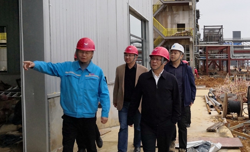 王大真到松滋肥業(yè)、楚星公司和宜化新材料現(xiàn)場(chǎng)辦公(圖3)