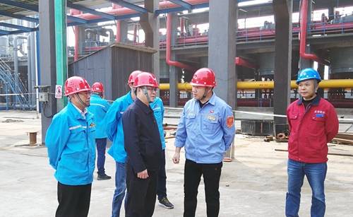 王大真到松滋肥業(yè)、楚星公司、新材料公司和股份公司現(xiàn)場調(diào)研(圖2)