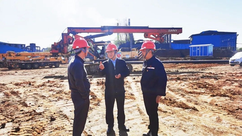 王大真到雙環(huán)公司、氨醇項(xiàng)目和TPO項(xiàng)目現(xiàn)場調(diào)研(圖1)