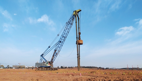 新征程新挑戰(zhàn)，氨醇項目迎來強夯第一夯(圖1)