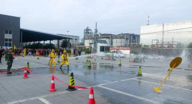 以賽促練強技能！楚星公司開展2023年度消防技能比武(圖1)