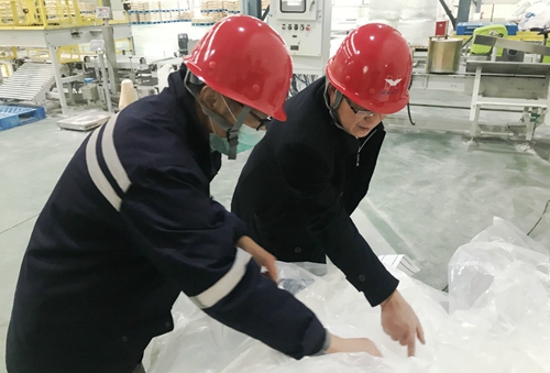 王大真到新材料公司、TPO項(xiàng)目現(xiàn)場(chǎng)和股份公司檢查工作