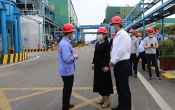 湖北省稅務(wù)局黨委委員、副局長(zhǎng)何小平一行到楚星公司現(xiàn)場(chǎng)調(diào)研